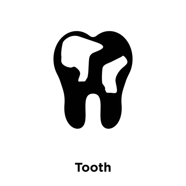 Icona Del Dente Vettore Isolato Sfondo Bianco Logo Concetto Dente — Vettoriale Stock