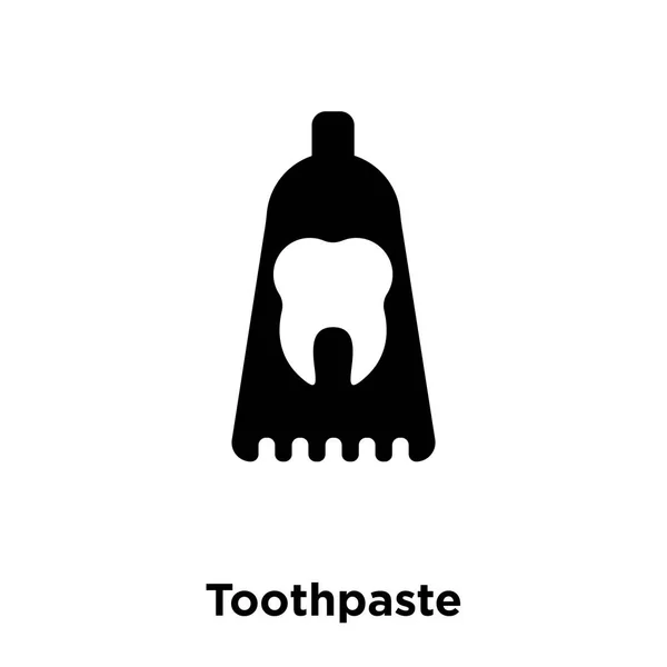 Toothpaste Icon Vector Isolated White Background Logo Concept Toothpaste Sign — Stock Vector