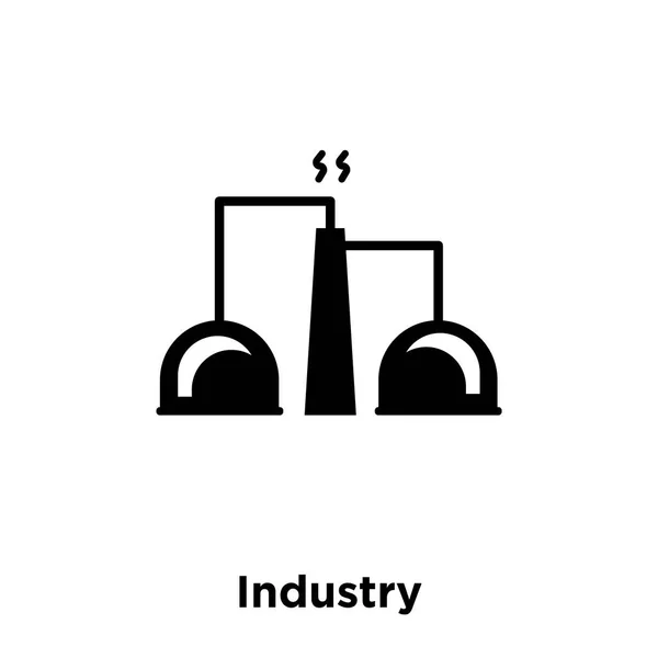 Vector Icono Industria Aislado Sobre Fondo Blanco Logotipo Concepto Signo — Archivo Imágenes Vectoriales