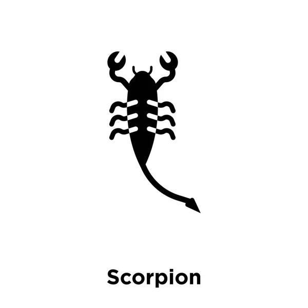 Scorpion Icon Vector Isolated White Background Logo Concept Scorpion Sign — Stock Vector