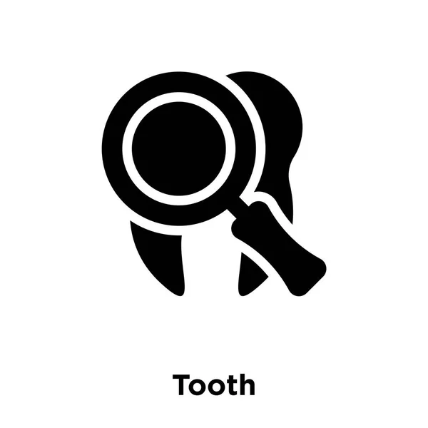 Вектор Иконки Зуба Изолирован Белом Фоне Концепция Логотипа Знака Зуба — стоковый вектор