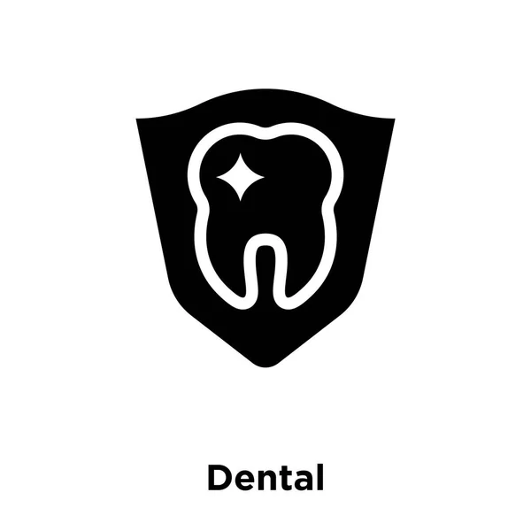 Dental Icon Vector Isolated White Background Logo Concept Dental Sign — Stock Vector