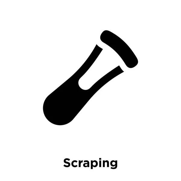 Scraping Vector Icono Aislado Sobre Fondo Blanco Concepto Logotipo Scraping — Vector de stock