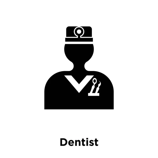 Vector Icono Dentista Aislado Sobre Fondo Blanco Concepto Logotipo Signo — Archivo Imágenes Vectoriales