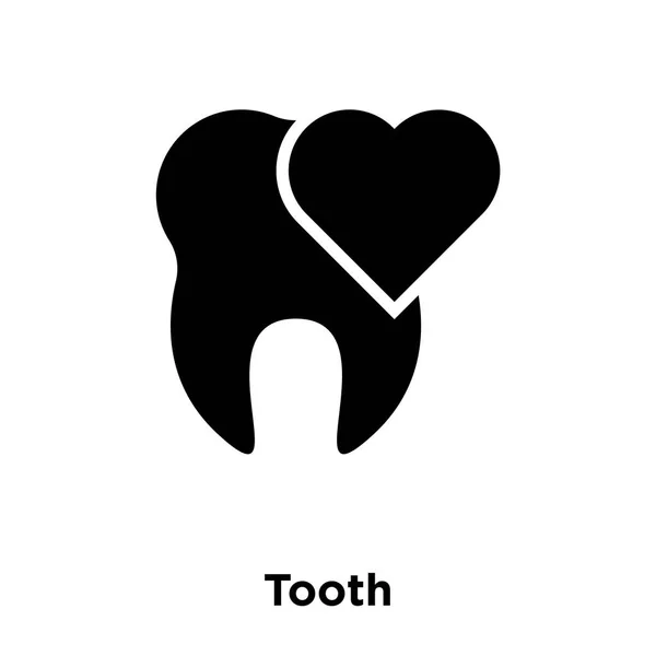Vetor Ícone Dente Isolado Fundo Branco Conceito Logotipo Sinal Dente — Vetor de Stock