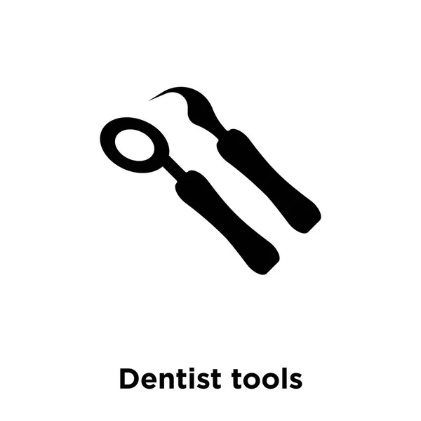 Vecteur Icônes Outils Dentistes Isolé Sur Fond Blanc Concept Logo — Image vectorielle