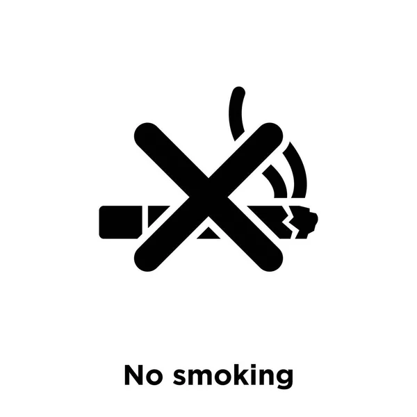 Smoking Icon Vector Isolated White Background Logo Concept Smoking Sign — Stock Vector