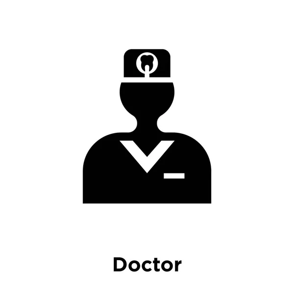 Dokter Pictogram Vector Geïsoleerd Een Witte Achtergrond Logo Concept Van — Stockvector