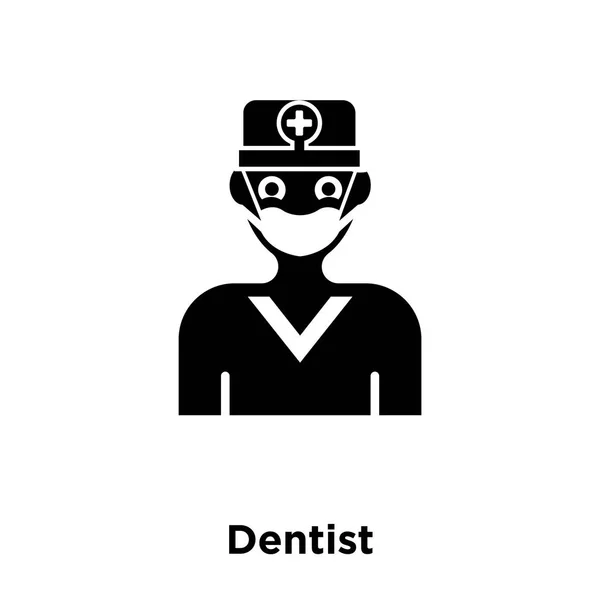 Vector Icono Dentista Aislado Sobre Fondo Blanco Concepto Logotipo Signo — Archivo Imágenes Vectoriales