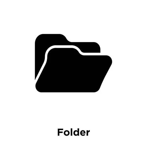 Folder Icon Vector Isolated White Background Logo Concept Folder Sign — Stock Vector