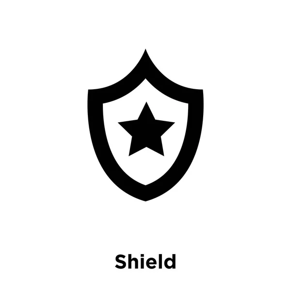 Shield Icon Vector Isolated White Background Logo Concept Shield Sign — Stock Vector