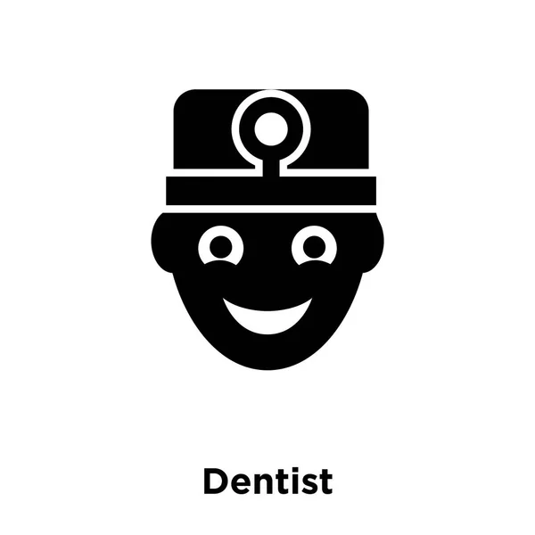 Dentist Icon Vector Isolated White Background Logo Concept Dentist Sign — Stock Vector