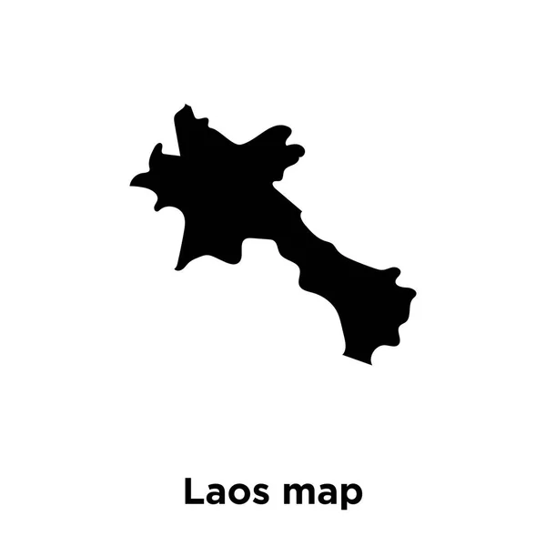 Vecteur Icône Carte Laos Isolé Sur Fond Blanc Concept Logo — Image vectorielle