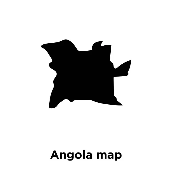 Angola Carte Icône Vecteur Isolé Sur Fond Blanc Concept Logo — Image vectorielle