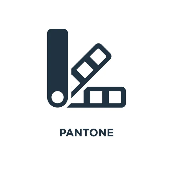 Icono Pantone Ilustración Vectorial Negra Símbolo Pantone Sobre Fondo Blanco — Vector de stock