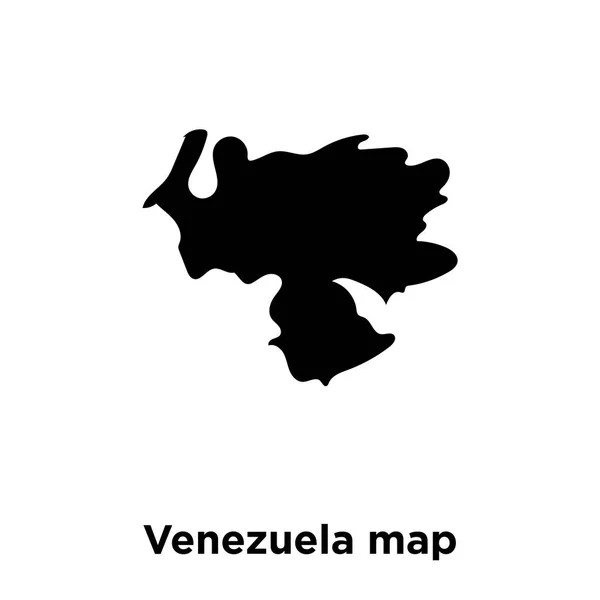Βενεζουέλα Χάρτη Διάνυσμα Εικονίδιο Απομονώνονται Λευκό Φόντο Υπογράφουν Λογότυπο Έννοια — Διανυσματικό Αρχείο