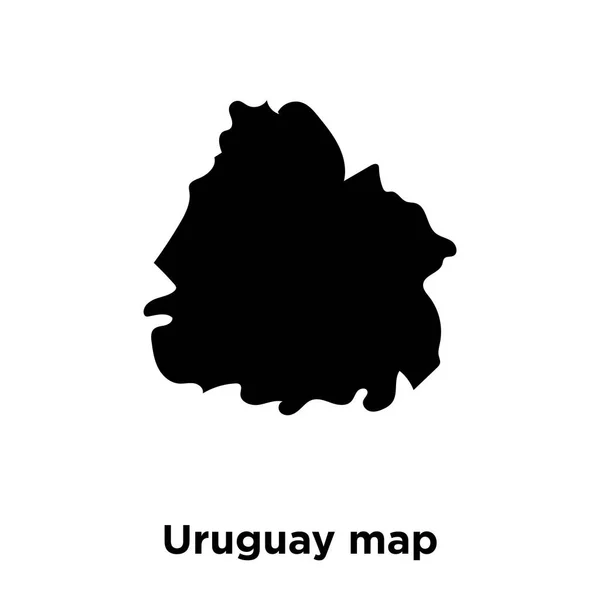 Koncepcja Logo Mapa Urugwaju Urugwaj Mapa Wektor Ikona Białym Tle — Wektor stockowy