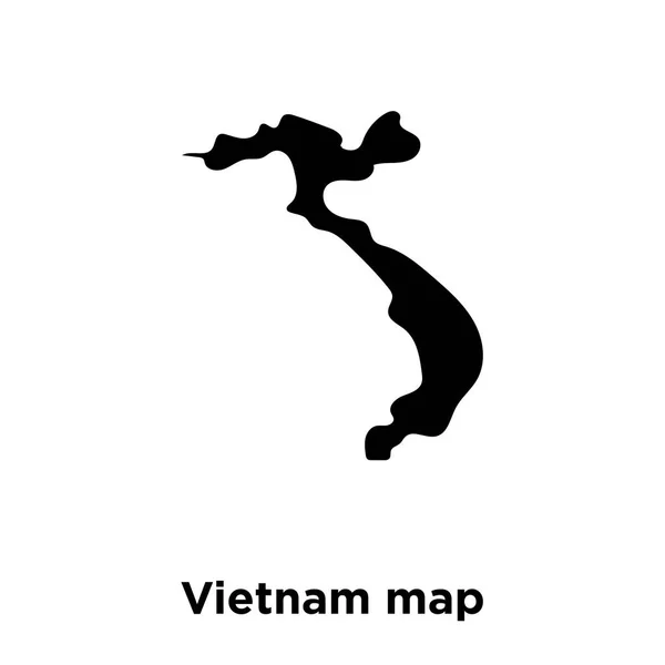 베트남 아이콘 배경에 베트남 지도의 개념에 채워진된 — 스톡 벡터
