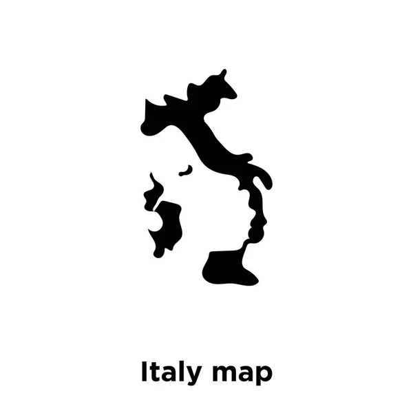 Italia Mapa Icono Vector Aislado Sobre Fondo Blanco Logo Concepto — Vector de stock