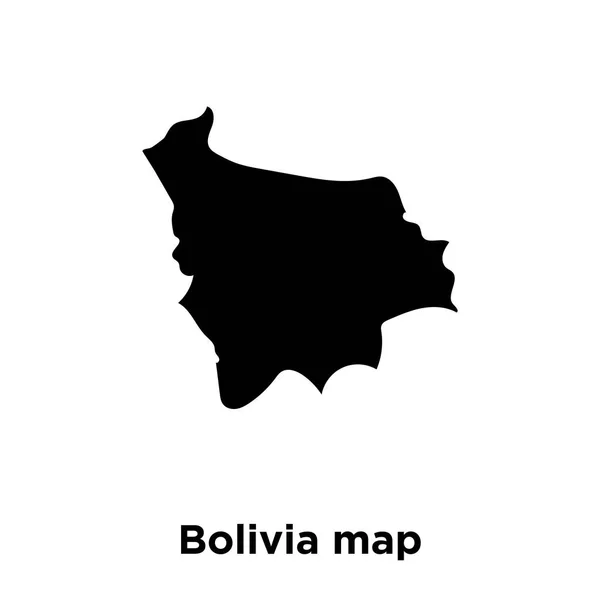 Bolívia Mapa Ícone Vetor Isolado Fundo Branco Logotipo Conceito Bolívia — Vetor de Stock