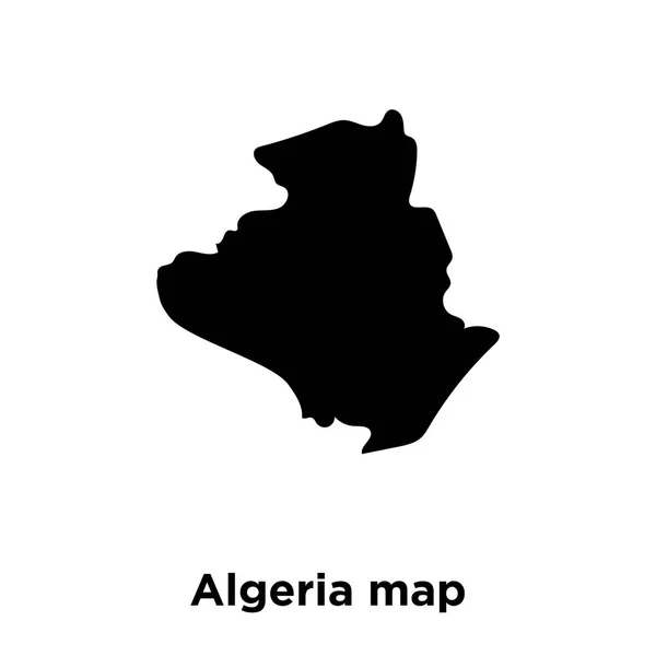 Algeria Map Icon Vector Isolated White Background Logo Concept Algeria — Stock Vector