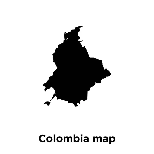 Vetor Ícone Mapa Colômbia Isolado Fundo Branco Conceito Logotipo Mapa — Vetor de Stock