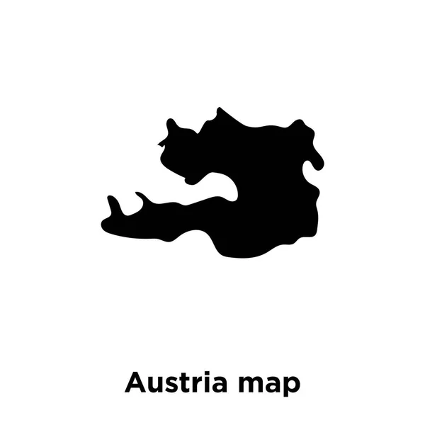 Austria Mappa Vettore Icona Isolato Sfondo Bianco Logo Concetto Austria — Vettoriale Stock