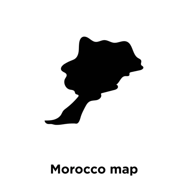 Maroko Mapa Wektor Ikona Białym Tle Koncepcja Logo Mapa Maroko — Wektor stockowy