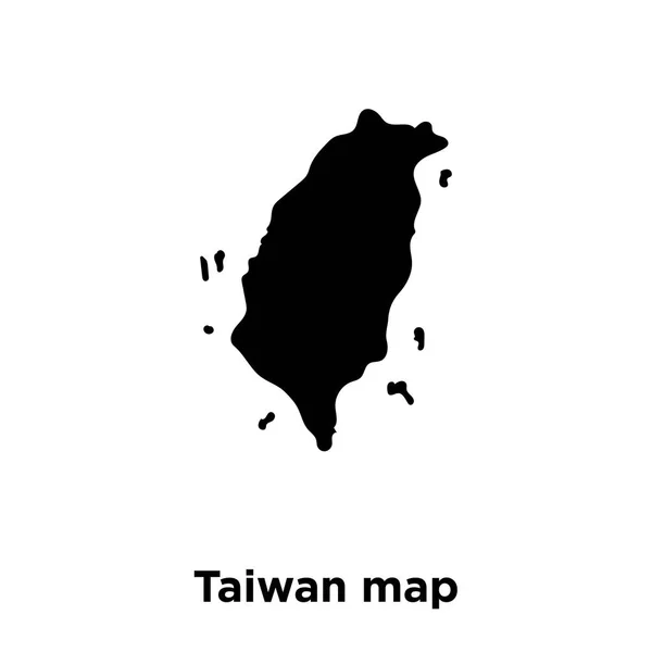 Vektor Ikon Peta Taiwan Diisolasi Pada Latar Belakang Putih Konsep - Stok Vektor