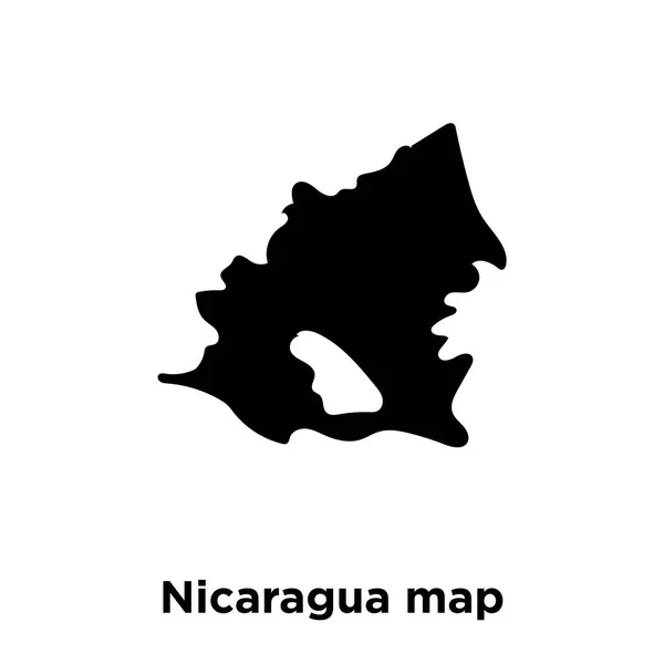 Nicaragua Icône Carte Vecteur Isolé Sur Fond Blanc Concept Logo — Image vectorielle