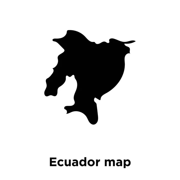 Ecuador Map Icon Vector Isolated White Background Logo Concept Ecuador — Stock Vector