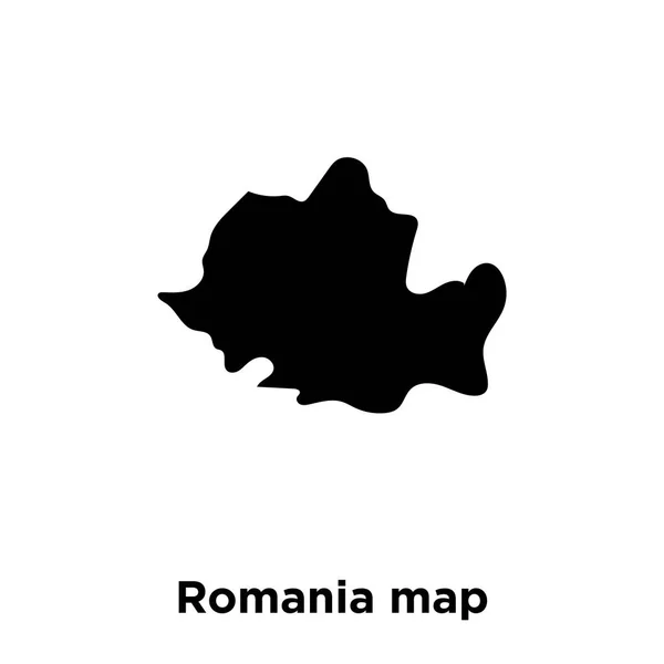 Koncepcja Logo Mapa Rumunii Rumunia Mapa Wektor Ikona Białym Tle — Wektor stockowy