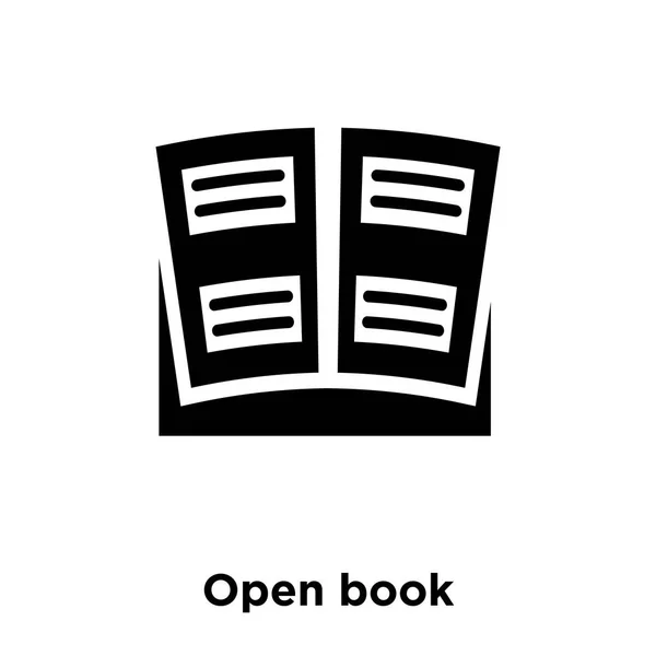 Open Book Icon Vektor Isoliert Auf Weißem Hintergrund Logo Konzept — Stockvektor