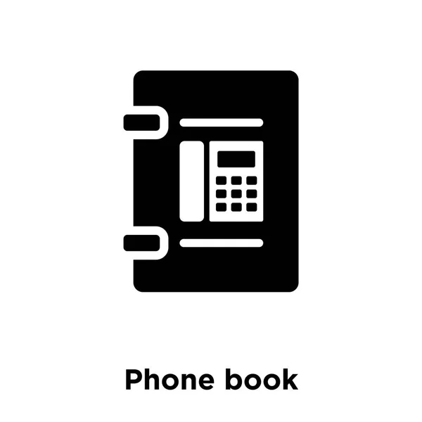 Telefonboken Ikonen Vektor Isolerad Vit Bakgrund Logotypen Begreppet Telefonboken Logga — Stock vektor