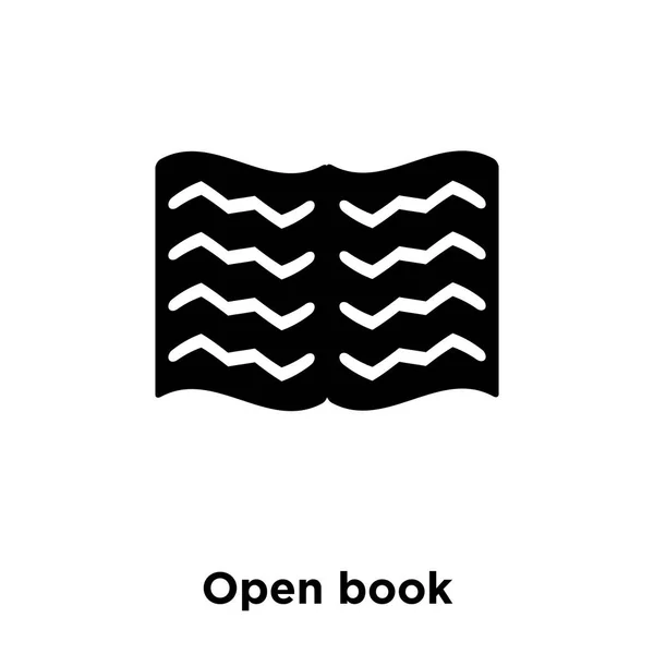 Open Book Icon Vektor Isoliert Auf Weißem Hintergrund Logo Konzept — Stockvektor