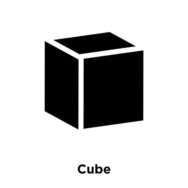 Vetor Ícone Cubo Isolado Fundo Branco Conceito Logotipo Sinal Cubo — Vetor de Stock
