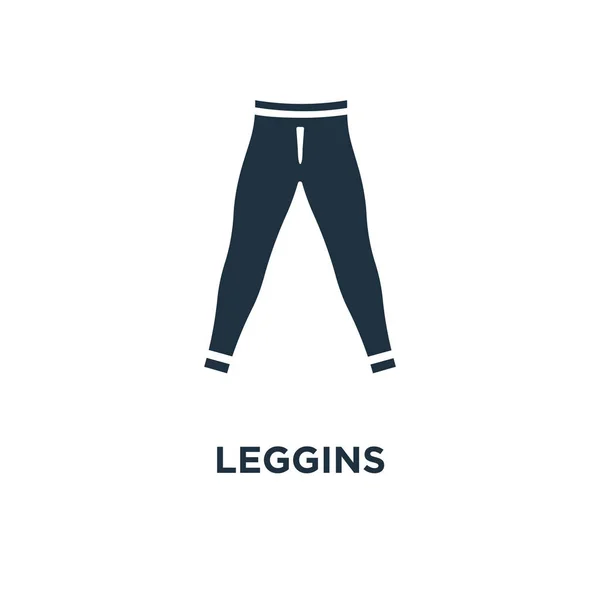 Ikon Leggins Ilustrasi Vektor Berisi Hitam Simbol Leggins Pada Latar - Stok Vektor