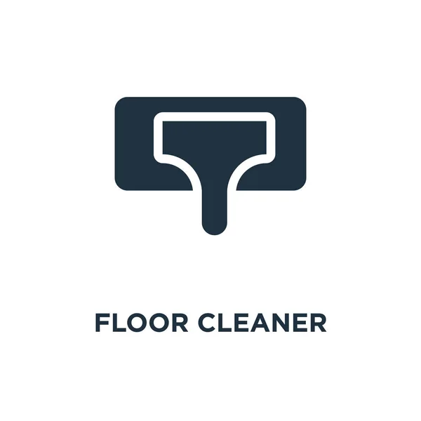 Πάτωμα Καθαριστής Εικονίδιο Μαύρο Γεμάτο Εικονογράφηση Φορέα Πάτωμα Καθαρότερο Σύμβολο — Διανυσματικό Αρχείο