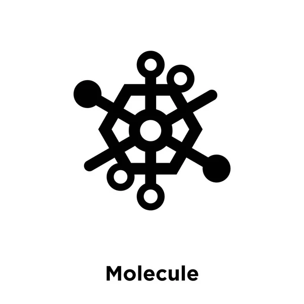 白い背景に 透明な背景に分子標識のロゴのコンセプトに分離された分子のアイコン ベクトルいっぱい黒い記号 — ストックベクタ