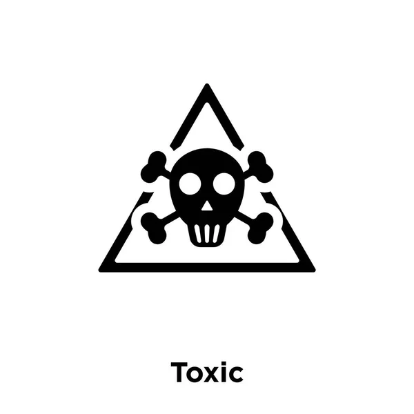 Giftige Pictogram Vector Geïsoleerd Een Witte Achtergrond Logo Concept Van — Stockvector