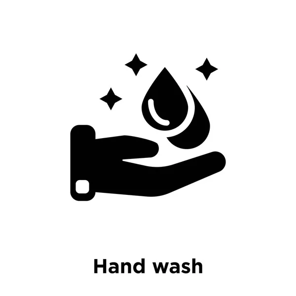 Handwäsche Symbol Vektor Isoliert Auf Weißem Hintergrund Logo Konzept Der — Stockvektor