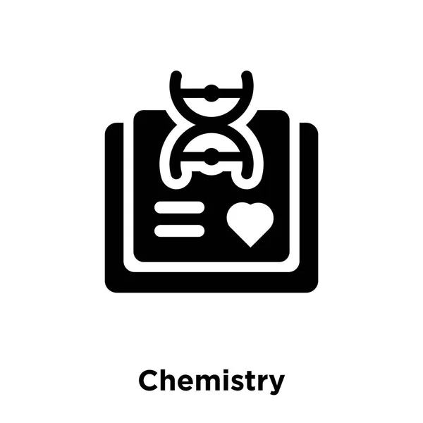 白い背景に 透明な背景に化学記号のロゴのコンセプトに分離化学アイコン ベクトルいっぱい黒い記号 — ストックベクタ