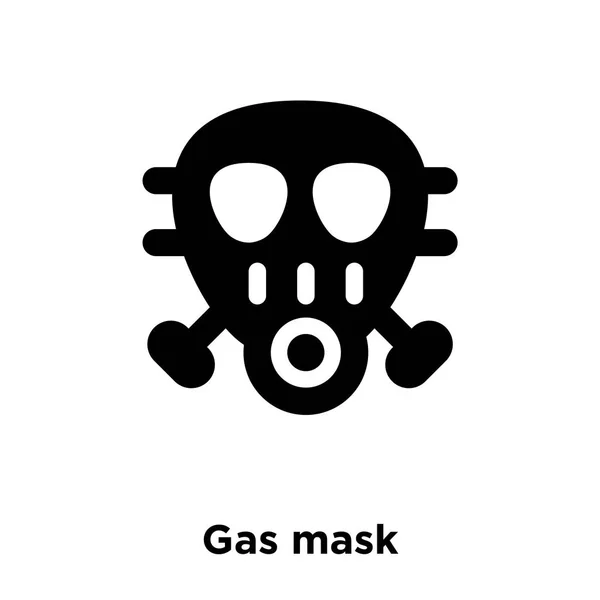 Gasmaskensymbol Vektor Isoliert Auf Weißem Hintergrund Logo Konzept Gasmaskenzeichen Auf — Stockvektor