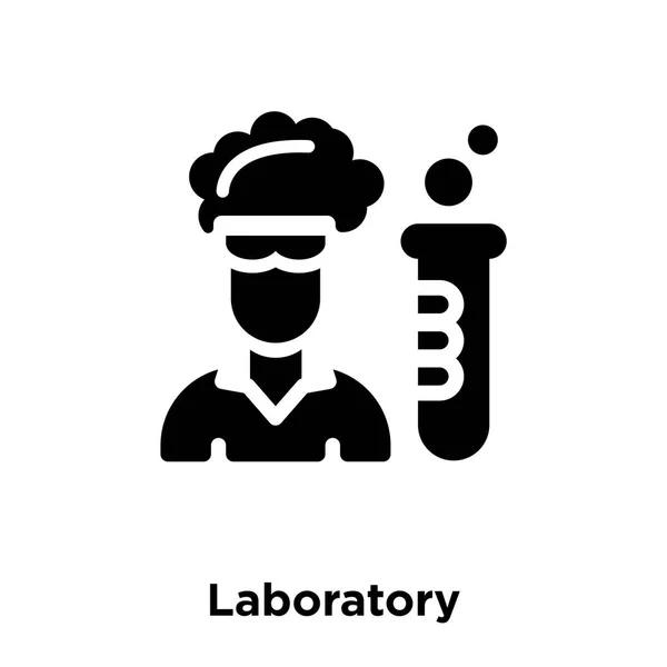 白い背景に 透明な背景は サインオン研究室のロゴのコンセプトで隔離室アイコン ベクトルいっぱい黒い記号 — ストックベクタ