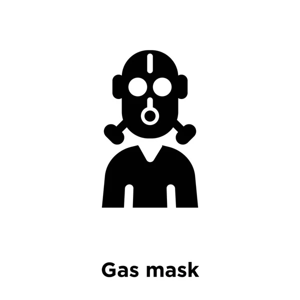 Gasmasker Pictogram Vector Geïsoleerd Een Witte Achtergrond Logo Concept Van — Stockvector