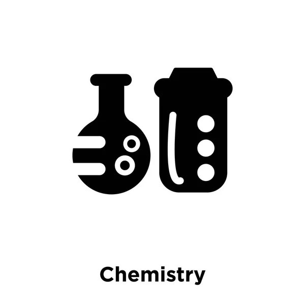 白い背景に 透明な背景に化学記号のロゴのコンセプトに分離化学アイコン ベクトルいっぱい黒い記号 — ストックベクタ