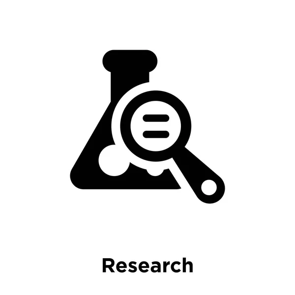 Forschung Symbol Vektor Isoliert Auf Weißem Hintergrund Logo Konzept Der — Stockvektor