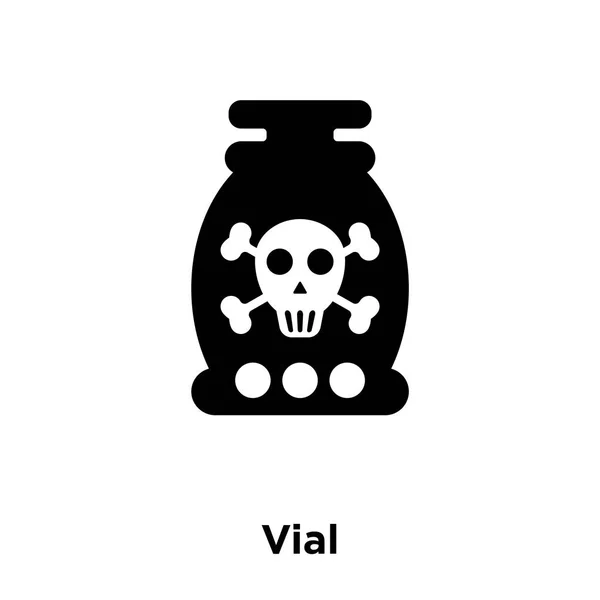 Fläschchen Symbol Vektor Isoliert Auf Weißem Hintergrund Logo Konzept Der — Stockvektor