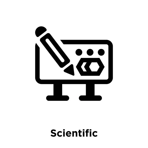 Vetor Ícone Científico Isolado Fundo Branco Conceito Logotipo Sinal Científico —  Vetores de Stock