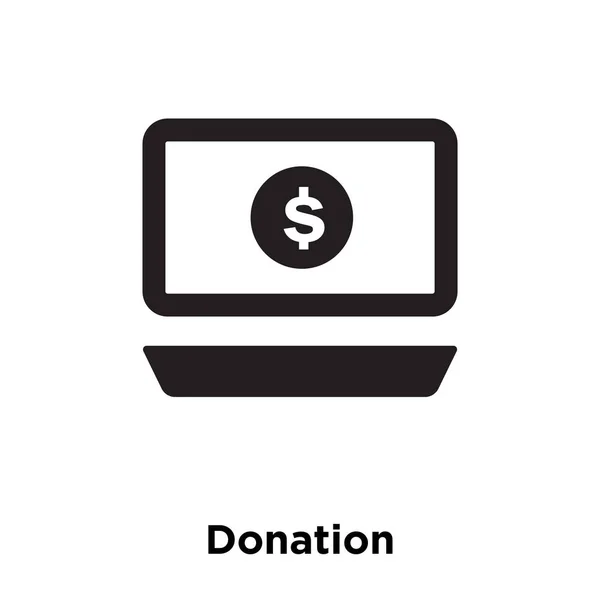 Beyaz Arka Plan Logo Şeffaf Arka Plan Bağış Işareti Kavramı — Stok Vektör